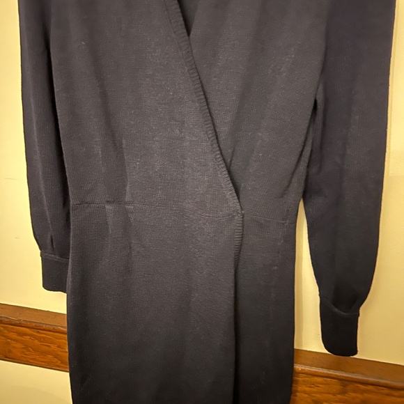 St John's by Marie Gray santana knit wrap dress in black size 12 - tags not on - Picture 3 of 7